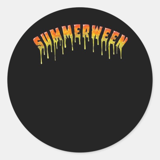 Summerween Classic Runder Aufkleber (Vorderseite)