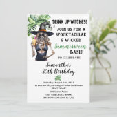 Summerween Drink Up Witches Pool Birthday Party Einladung (Stehend Vorderseite)