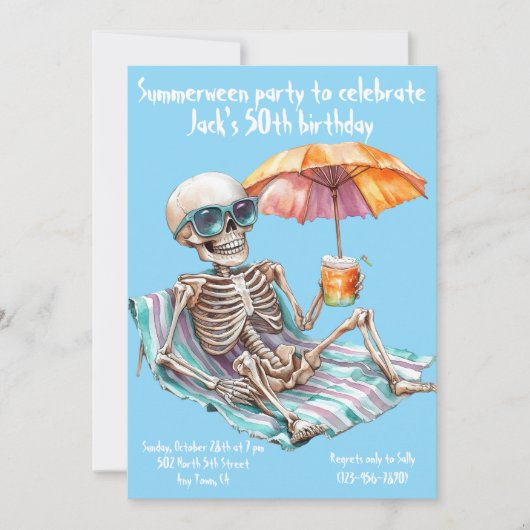 Summerween Einladung (Vorderseite)