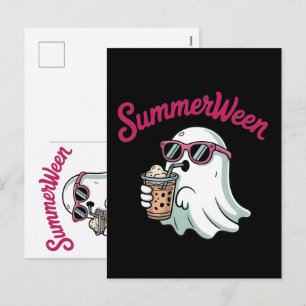 Summerween Geister Stimmung 2026: Gruselig trifft Feiertagspostkarte