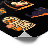 Summerween Ghost Pumpkin Halloween Spooky Summer T Poster (Ecke)