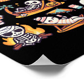 Summerween Ghost Pumpkin Sommer Halloween Spooky S Poster (Ecke)