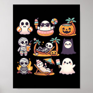 Summerween Ghost Pumpkin Sommer Halloween Spooky S Poster