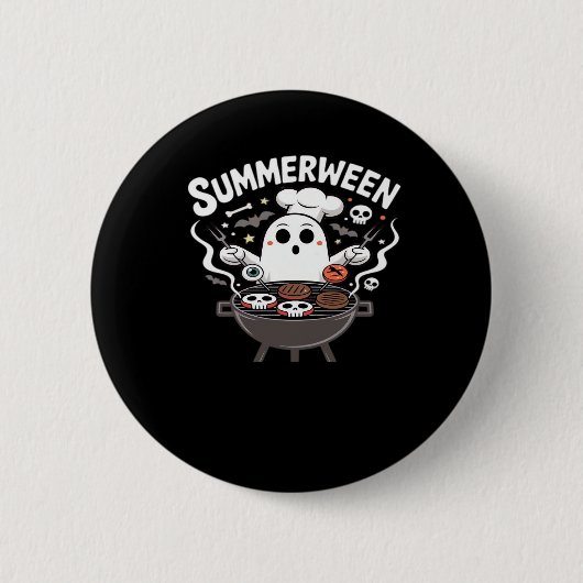 Summerween GRILLEN Funny Button (Vorderseite)