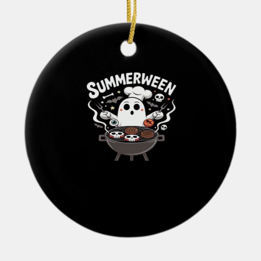 Summerween GRILLEN Funny Keramik Ornament (Vorne)