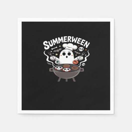 Summerween GRILLEN Funny Serviette (Vorderseite)