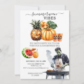 Summerween GRILLEN Party Summer Pool Party Einladung (Vorderseite)