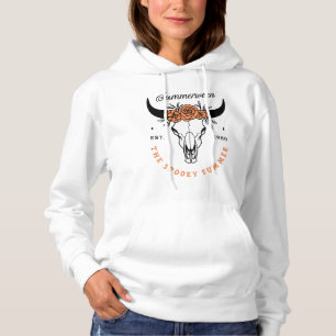 Summerween gruseliger Sommer Blumen Schädel Ästhet Hoodie