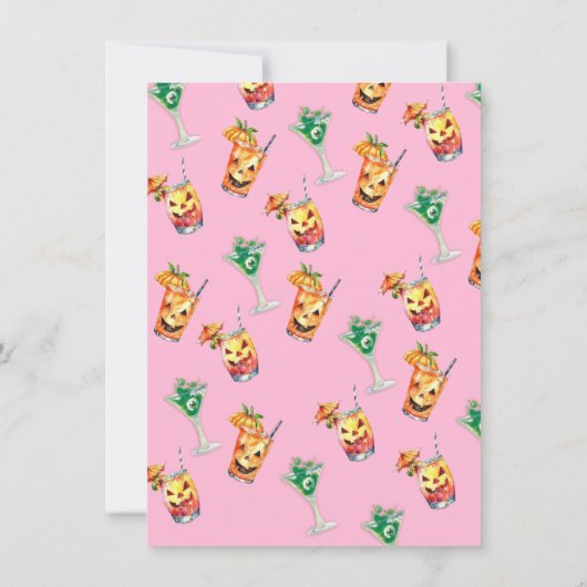 SummerWeen Halloween Beach Skeleton Einladung (Rückseite)