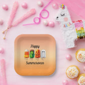 Summerween Halloween Summer Party Pappteller (Party)