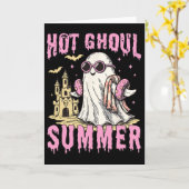 Summerween Hot Ghoul Summer Funny Niedlich Ghost P Karte (Gelbe Blume)