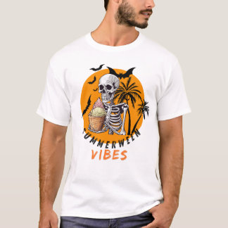 Summerween Ice Cream Skelett T-Shirt