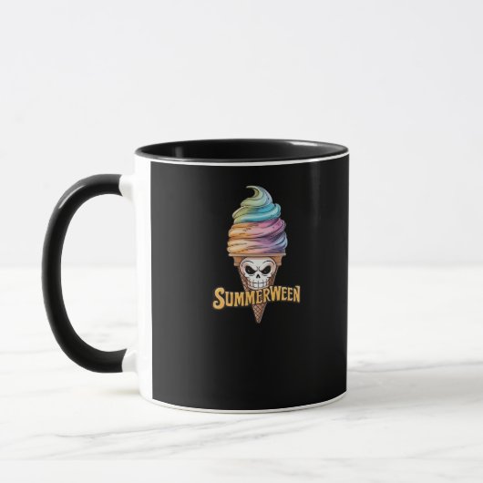 Summerween IceCream Skeleton Classic Meme Tasse (Links)