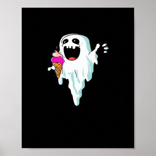 Summerween - Kawaii mit IceCream Classic Poster (Vorne)