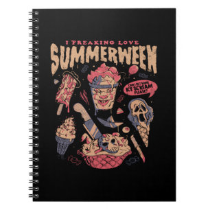 Summerween - Lustige Goth-Horrorfilme Halloween Ge Notizblock