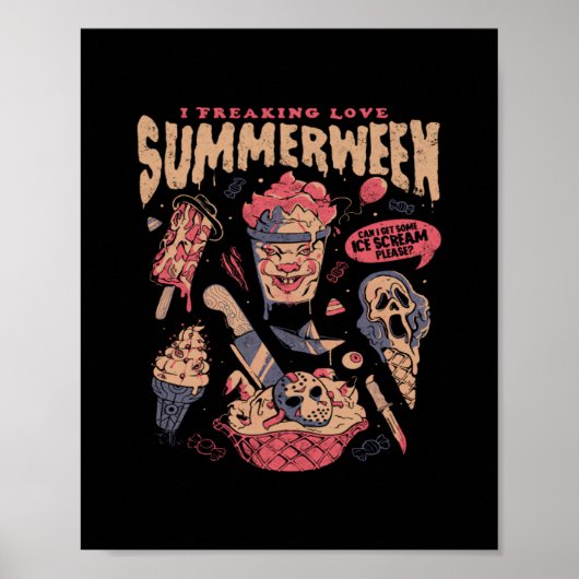 Summerween - Lustige Goth-Horrorfilme Halloween Ge Poster (Vorne)