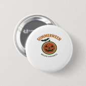 Summerween Madness - Spooky Watermelon Classic Button (Vorne & Hinten)