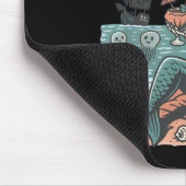 Summerween Mermaid Skeleton Beach Flamingo Hallowe Mousepad (Ecke)