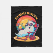 Summerween Niedlich Spooky Summer Ghost Halloween Fleecedecke (Vorderseite)