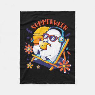 Summerween Niedlich Spooky Summer Ghost Halloween Fleecedecke