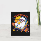 Summerween Niedlich Spooky Summer Ghost Halloween Karte (Vorderseite)