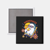 Summerween Niedlich Spooky Summer Ghost Halloween Magnet (Vorderseite/Rückseite)