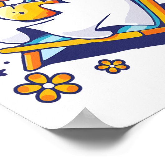 Summerween Niedlich Spooky Summer Ghost Halloween  Poster (Ecke)