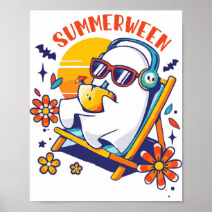 Summerween Niedlich Spooky Summer Ghost Halloween  Poster