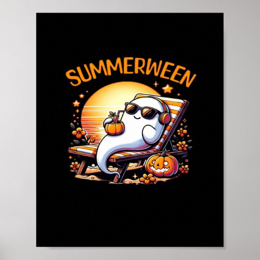Summerween Niedlich Spooky Summer Poster (Vorne)