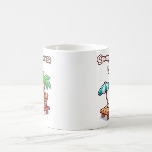 Summerween Niedlich Summer Ghost Kaffeetasse (Mittel)