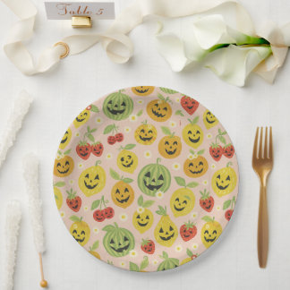 Summerween Paper Plates, Summerween Party Decor Pappteller
