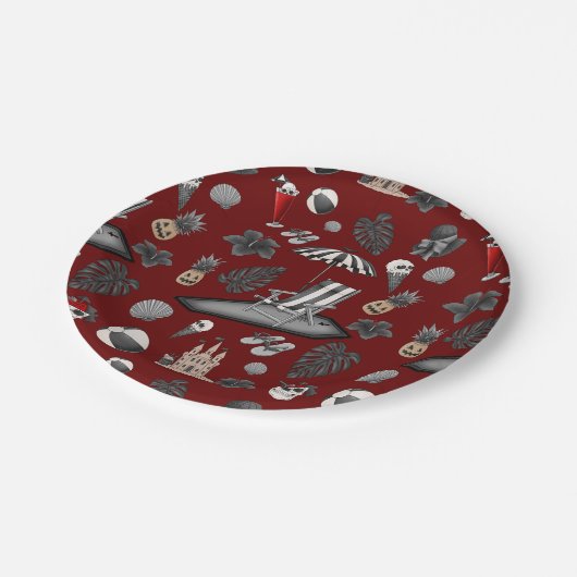 Summerween Pappteller (Schrägansicht)