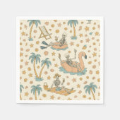 Summerween Party Skeleton Napkins Serviette (Vorderseite)