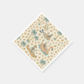 Summerween Party Skeleton Napkins Serviette (Ecke)