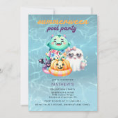 Summerween Pool Party Kids Birthday Party Any Age  Einladung (Vorderseite)