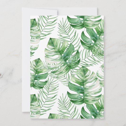 Summerween Pool Party Verlobung Einladung (Rückseite)