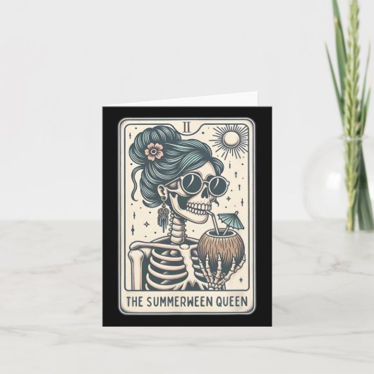 Summerween Queen Tarot Card Karte (Vorderseite)