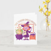 Summerween Skeleton Beach Party Halloween Vibes Karte (Gelbe Blume)