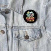 Summerween Skeleton Beach Vibes Halloween Button (Beispiel)