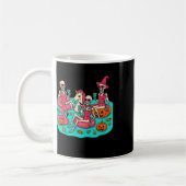 Summerween Skeleton Flamingo gerade für Hall Gewar Kaffeetasse (Links)