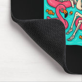 Summerween Skeleton Flamingo gerade für Hall Gewar Mousepad (Ecke)