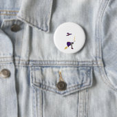Summerween Skeleton Flamingo Halloween Summer Girl Button (Beispiel)