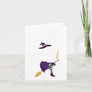 Summerween Skeleton Flamingo Halloween Summer Girl Karte
