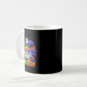 Summerween Skeleton Ghost Beach Funny Spooky Hallo Kaffeetasse (Vorderseite Links)