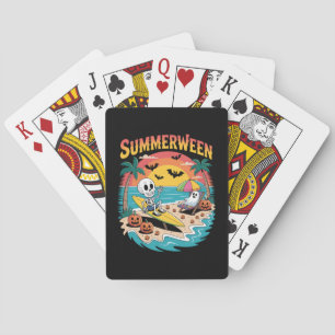 Summerween Skeleton Halloween Spielkarten