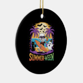 Summerween Skeleton Party Halloween Keramik Ornament (Rechts)