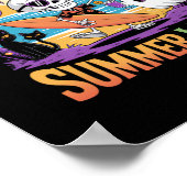 Summerween Skeleton Party Halloween Poster (Ecke)