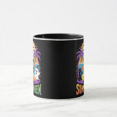 Summerween Skeleton Party Halloween Tasse (Zentrum)