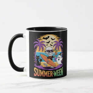 Summerween Skeleton Party Halloween Tasse