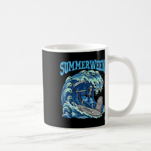 Summerween Skeleton Surf Grim Sensenmann Beach Spo Kaffeetasse